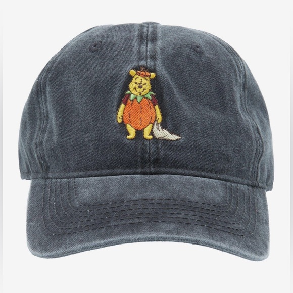 NWT Concept One Disney Winnie the Pooh pumpkin grey baseball cap - Picture 1 of 7